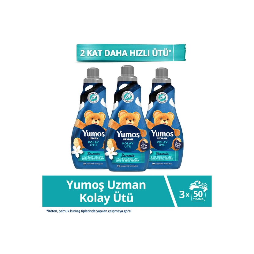 یوموش نرم‌کننده متمرکز آسان‌کن اتو 1200 میلی‌لیتر ۳ عددی