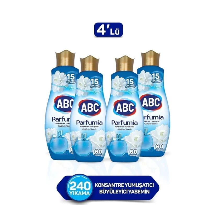 پارفومیا نرم‌کننده کنسانتره یاسمن 1440 میلی‌لیتر ست 4 عددی