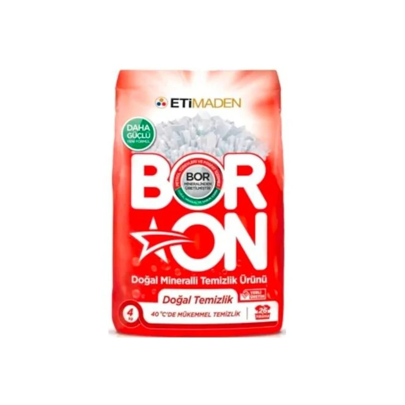 پودر شوینده معدنی بورون مخصوص لباس‌های سفید 4 کیلوگرم