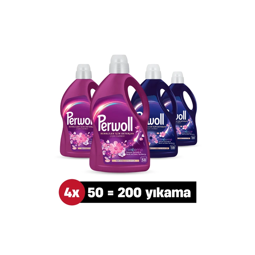 پروول مایع لباسشویی 10 لیتری (بسته 4 عددی) تا 200 شستشو