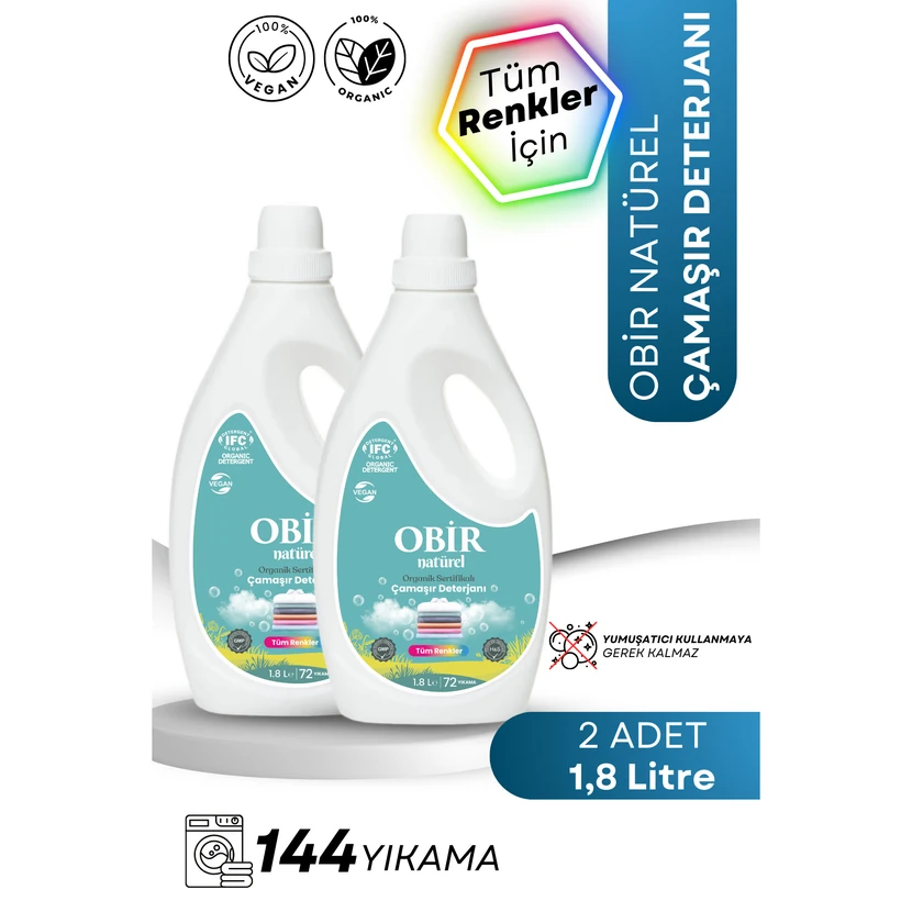 مایع لباسشویی ارگانیک اوبیر ناتورل 140 شست‌وشو