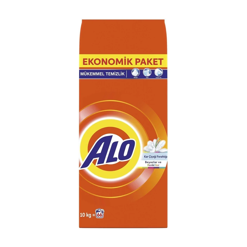 پودر لباسشویی آلو آکوا 10 کیلوگرم مناسب سفید و رنگی