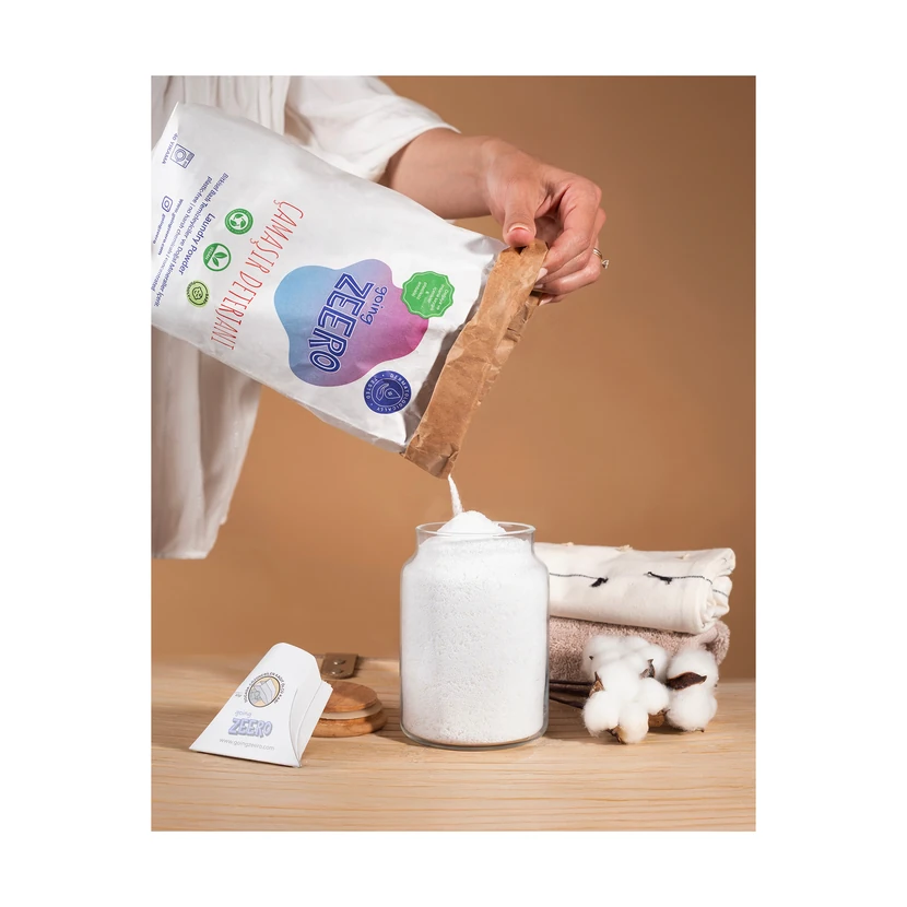 پودر لباسشویی کنسانتره طبیعی گوئینگ زیرو 40 شست‌وشو