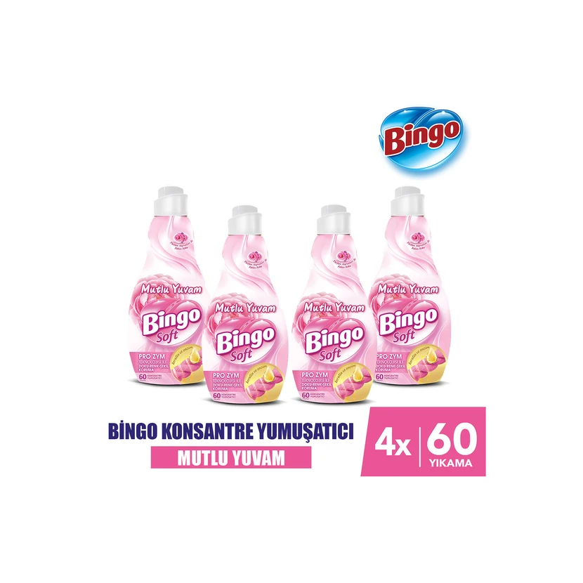 نرم‌کننده لباس کنسانتره بینگو موتلو یووام 1440 میلی‌لیتر 4 عددی