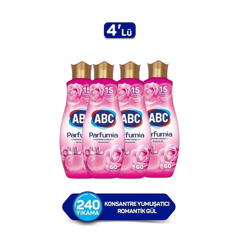 پارفومیا نرم‌کننده لباس غلیظ رمانتیک گل 4×1440 میلی‌لیتر
