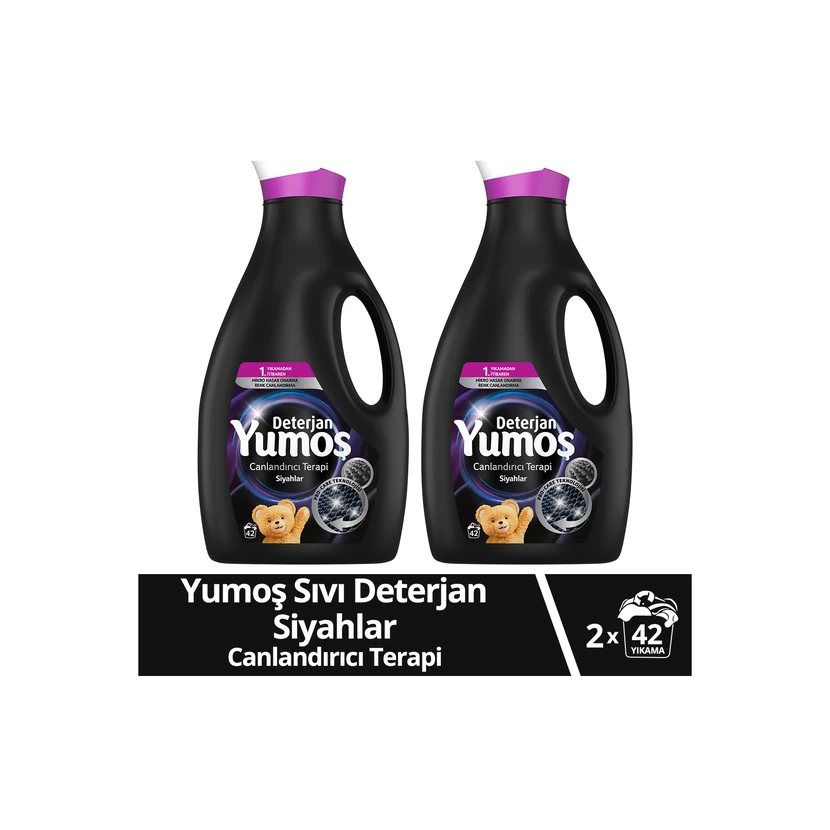 مایع شوینده لباس یوموش برای لباس‌های مشکی و تیره 2,52 لیتر