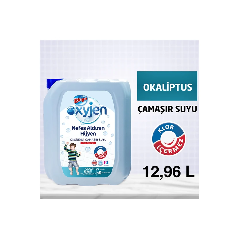 مایع سفیدکننده اکسیژن‌دار بینگو اوکالیپتوس 3.24 لیتر (4 عددی)