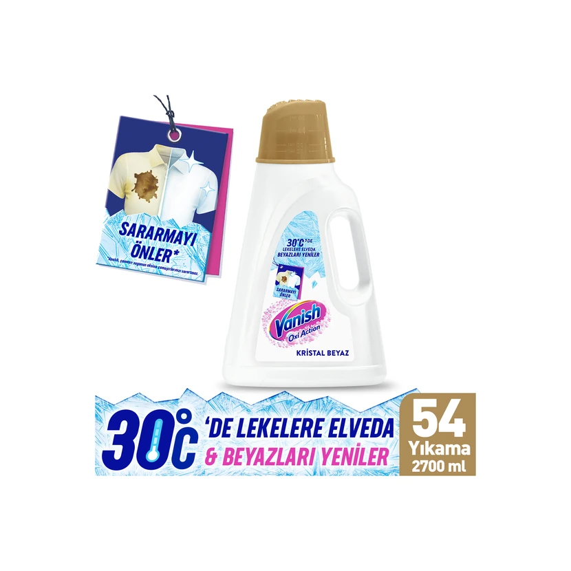 مایع لکه‌بر و تقویت‌کننده سفیدکننده ونیش اوکسی اکشن 2700 میلی‌لیتر