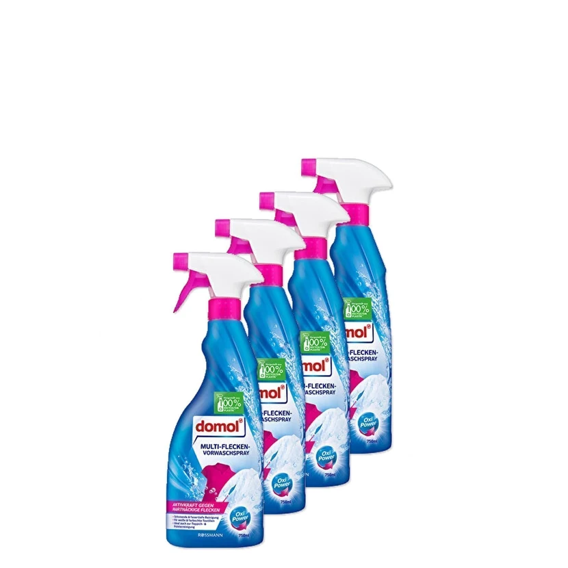اسپری لکه‌بر دِمول اکسی قوی پیش از شست‌وشو 750 میلی‌لیتر (پک 4 عددی)