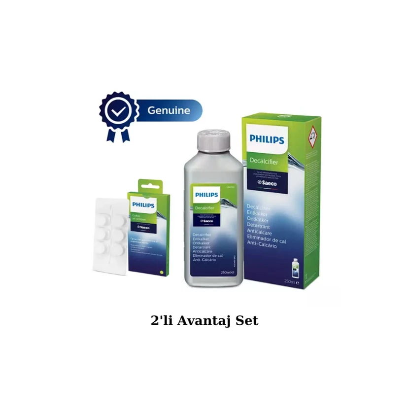 محلول رسوب‌زدای فیلیپس CA6700 و قرص چربی‌زدای CA6704 بسته 2 عددی