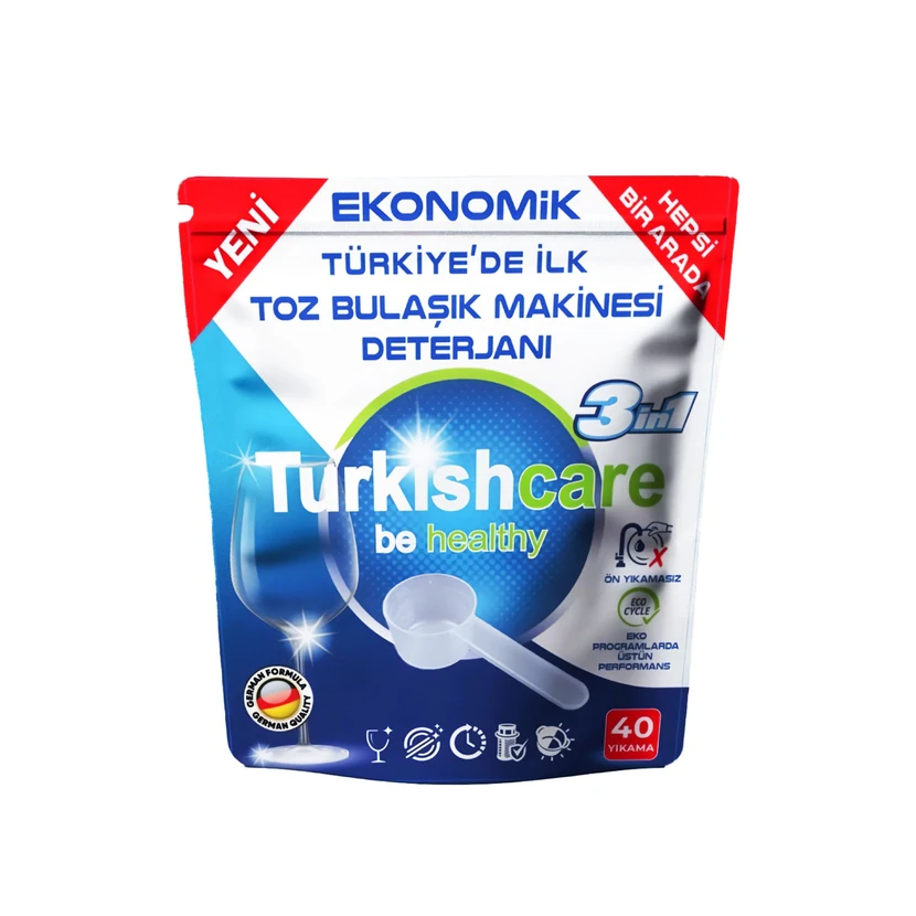 پودر ظرفشویی همه‌کاره تورکیش‌کر 40 شست‌وشو اقتصادی