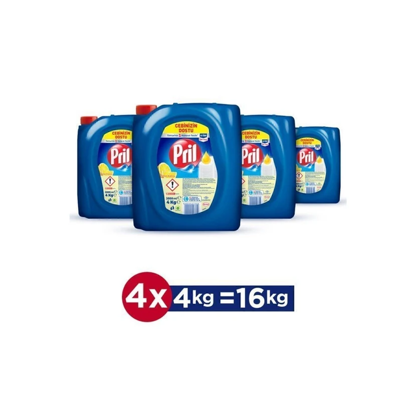 پریل مایع ظرفشویی لیمو، 4 عددی هر کدام 4 کیلوگرم