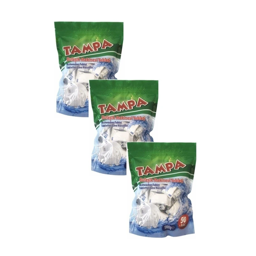 قرص ماشین ظرفشویی تامپا بسته ۵۰ و ۱۵۰ عددی