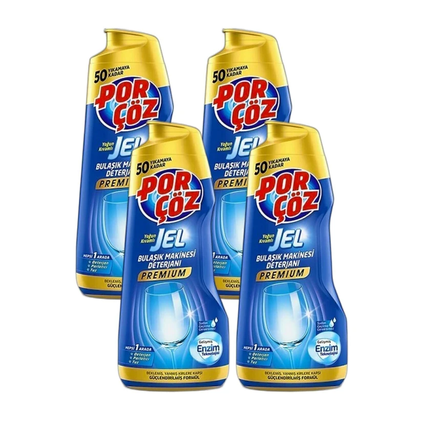 مایع ظرفشویی ماشین پورکوز 4 عددی 900 میلی‌لیتری