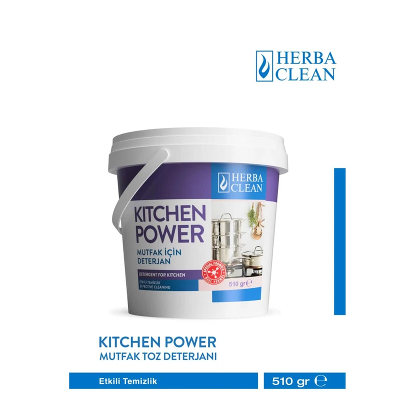 پودر شوینده آشپزخانه هرباکلین 510 گرم