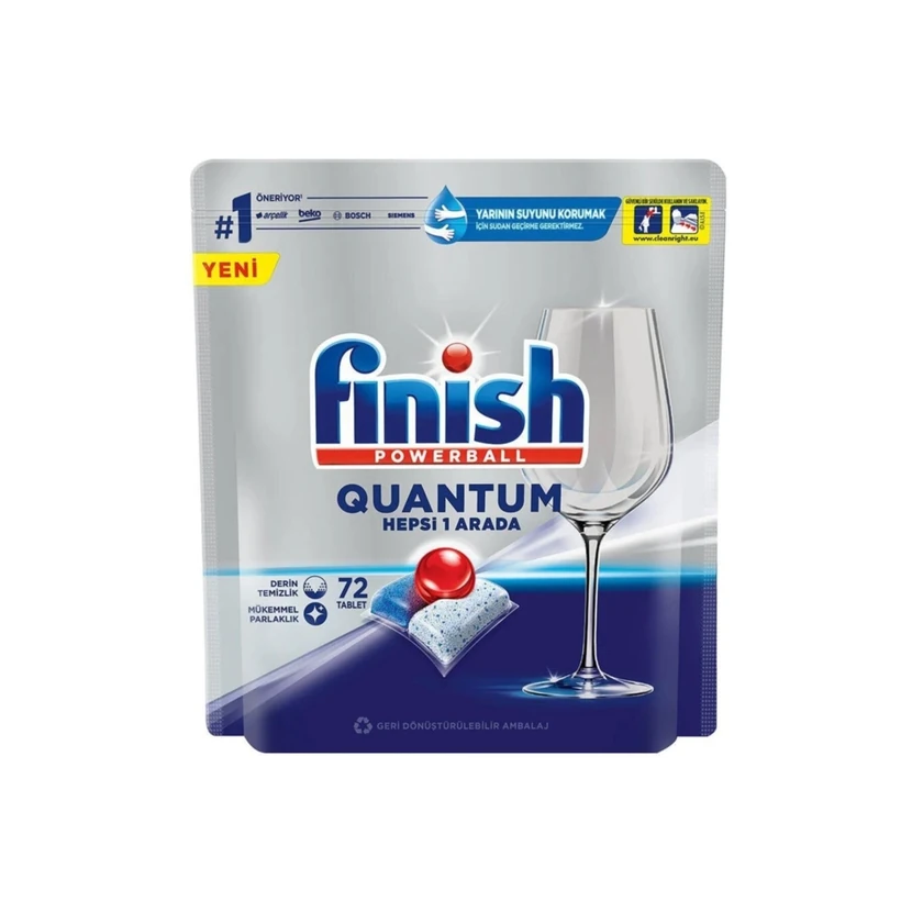 قرص ظرفشویی فینیش پاوربال کوانتوم 72 عددی