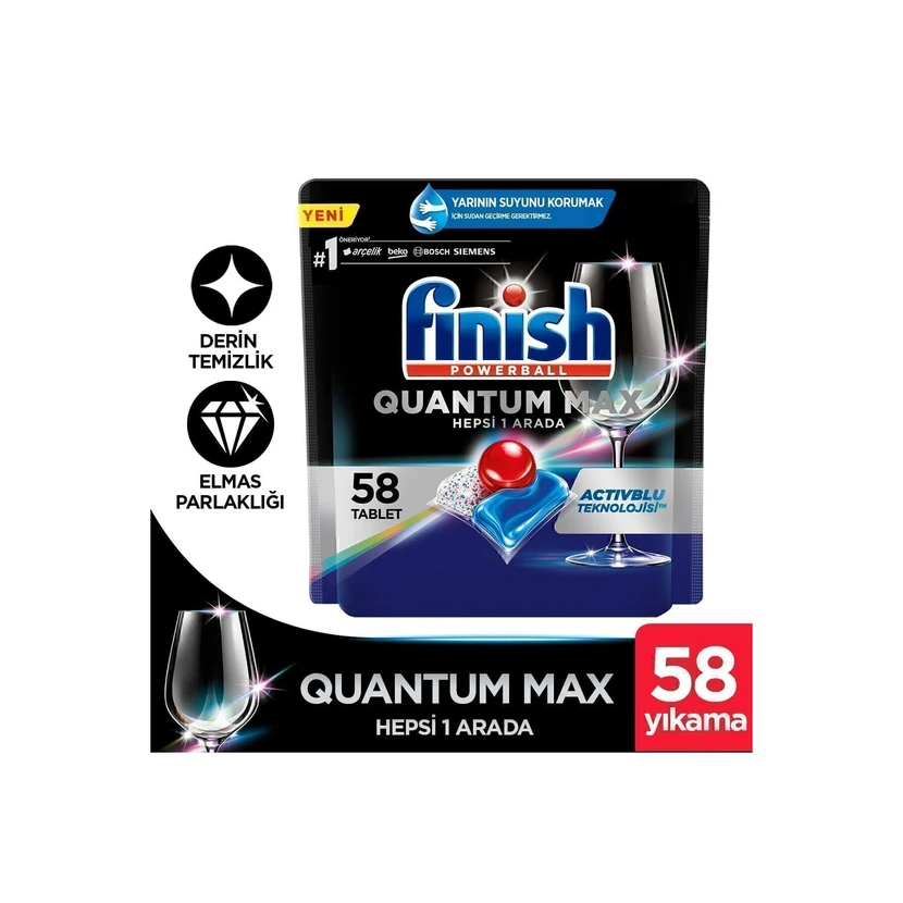 قرص ماشین ظرفشویی فینیش کوانتوم مکس 58 عددی