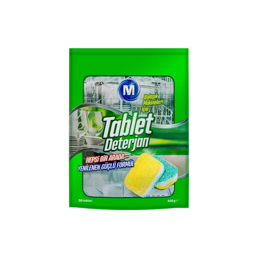 قرص ماشین ظرفشویی میگروس همه‌در‌یک 50 عددی 800 گرم