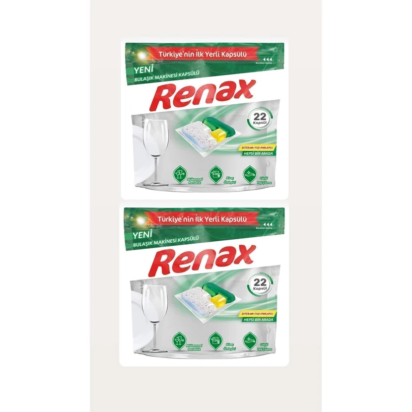 کپسول ماشین ظرفشویی رناکس 22 عددی × 2 بسته
