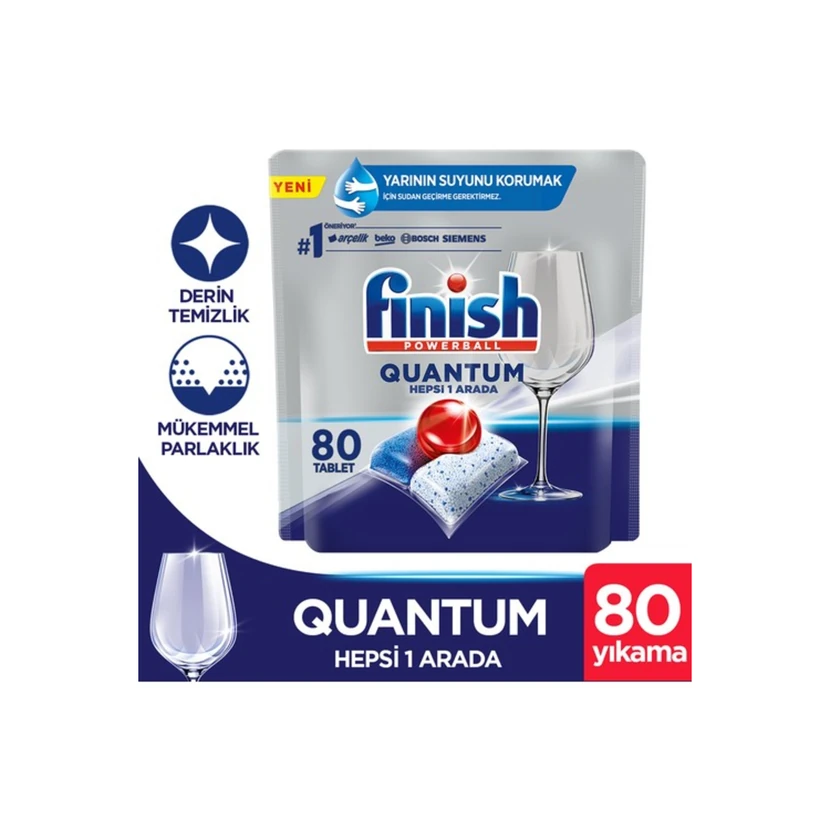 قرص ماشین ظرفشویی فینیش پاوربال کوانتوم 80 عددی