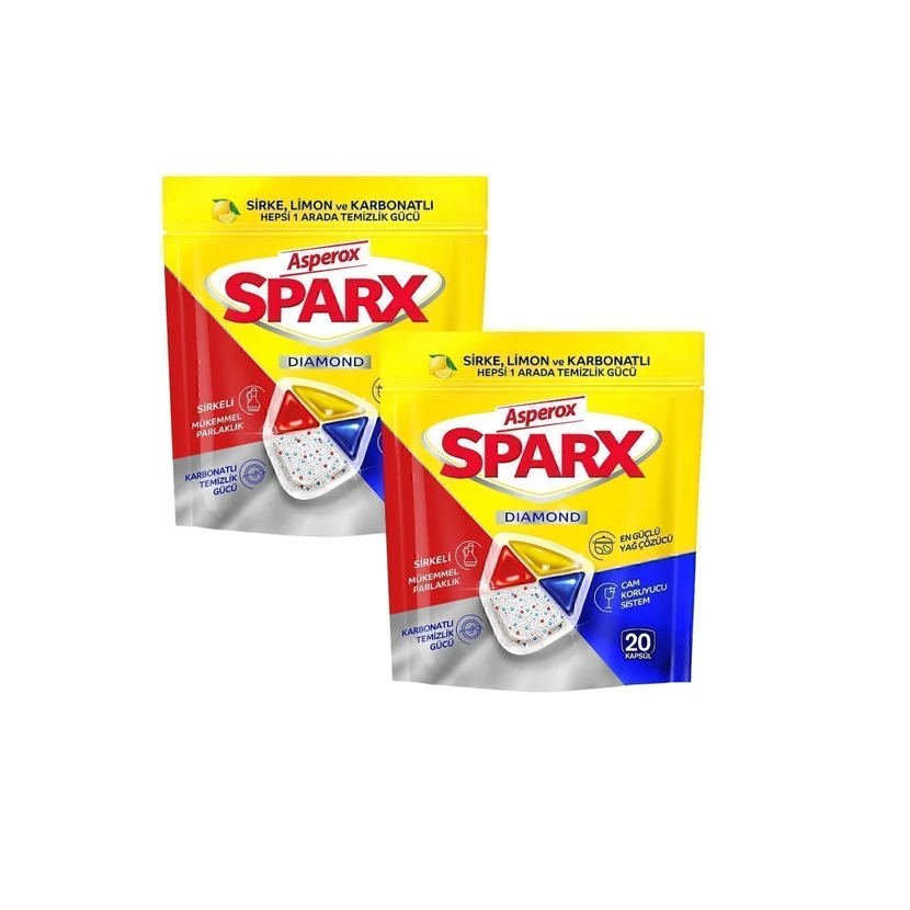 قرص ماشین ظرفشویی اسپارکس 40 عددی (20x2)