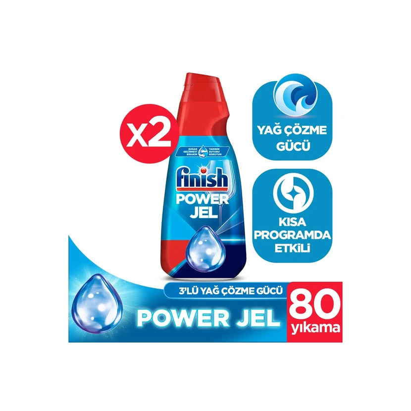 ژل ماشین ظرفشویی فینیش 1000 میلی‌لیتر ×2