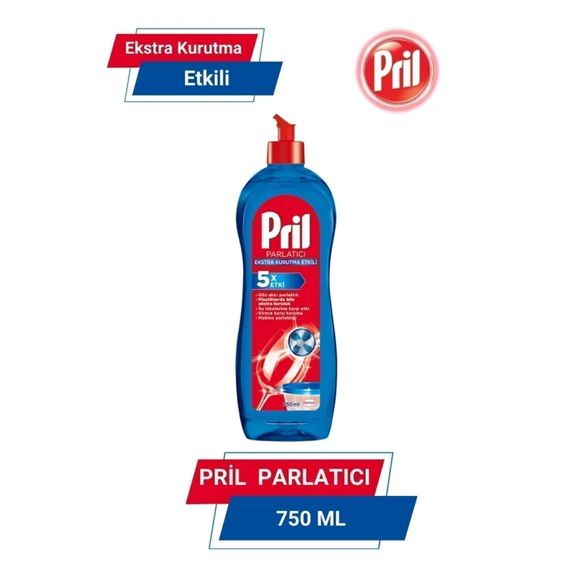 جلادهنده ماشین ظرفشویی پریل ۷۵۰ میلی‌لیتری خشک‌کن و محافظ شیشه