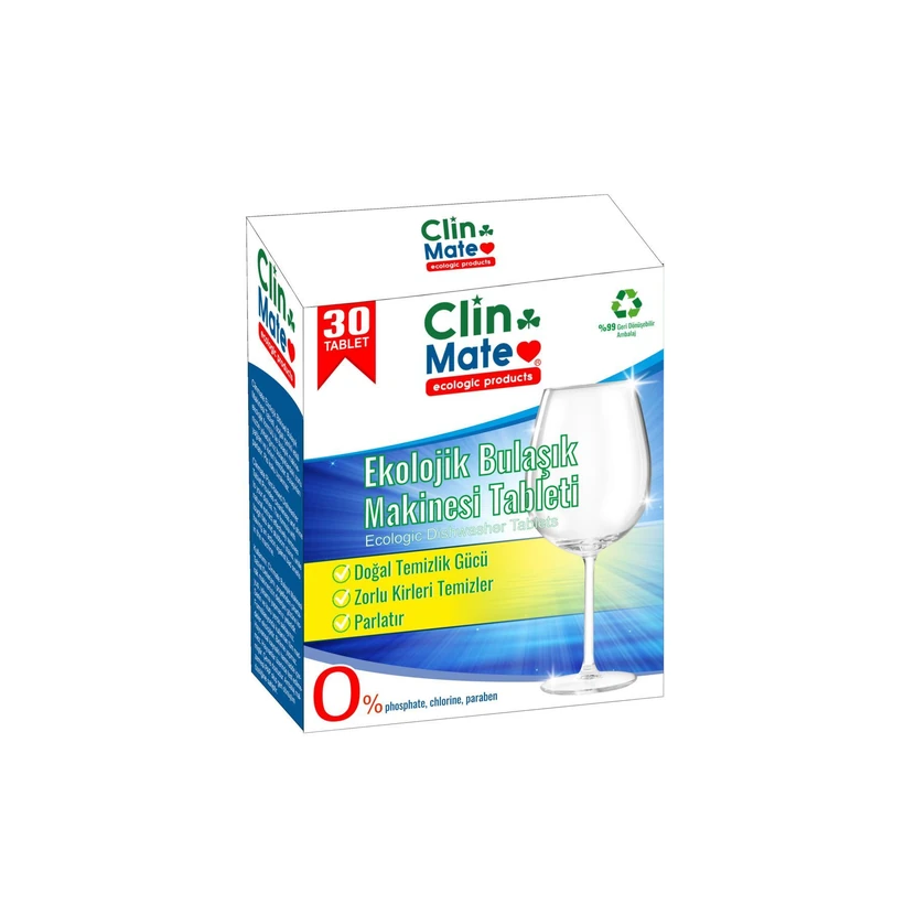 قرص ظرفشویی اکولوژیک کلین‌میت 30 شستشو