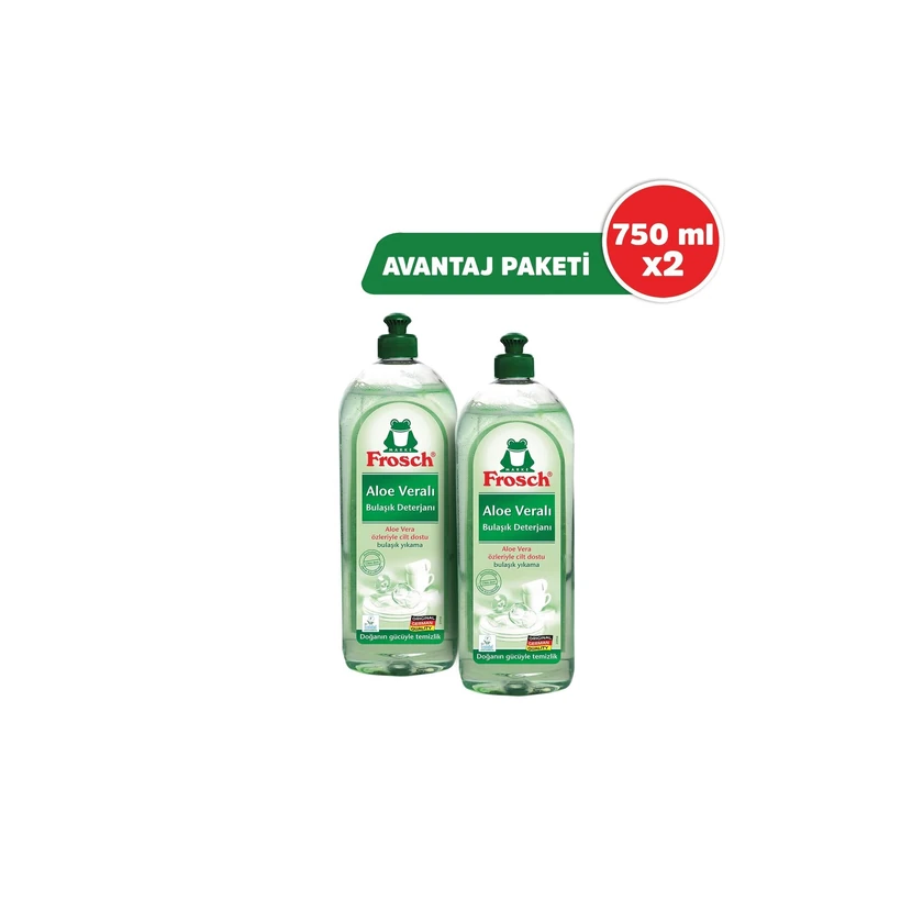 مایع ظرفشویی فراش آلوئه‌ورا 750 میلی‌لیتر بسته 2 عددی