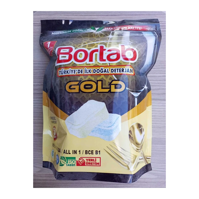 قرص ماشین ظرفشویی بورتاب گلد 50 عددی بسته 4 تایی