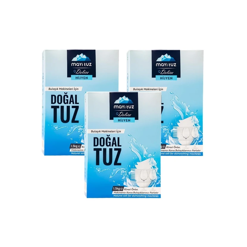 نمک ظرفشویی مایِی 3 × 1500 گرم