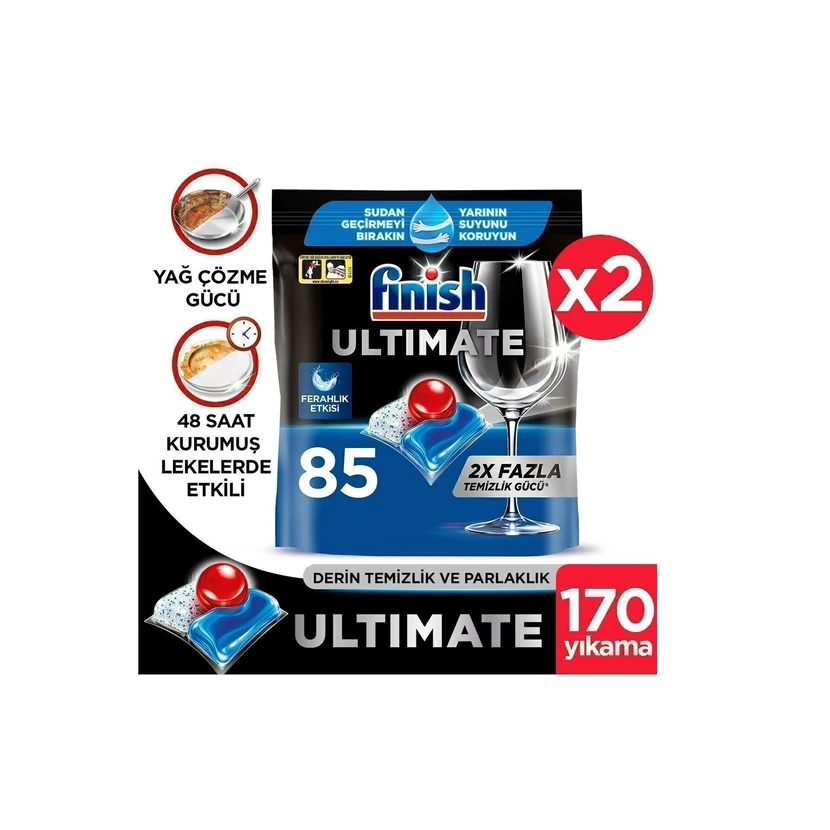 قرص ظرفشویی فینیش اولتیمیت 170 عدد (85×2)