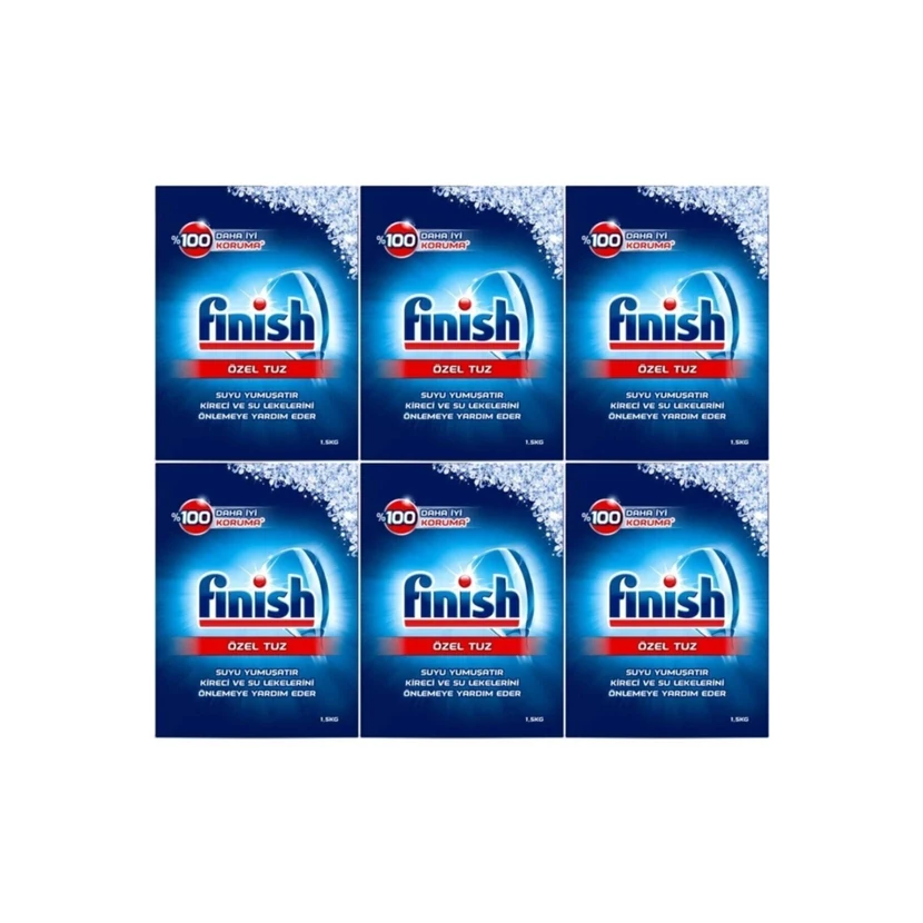 نمک ماشین ظرفشویی فینیش 1.5 کیلوگرمی بسته 6 عددی