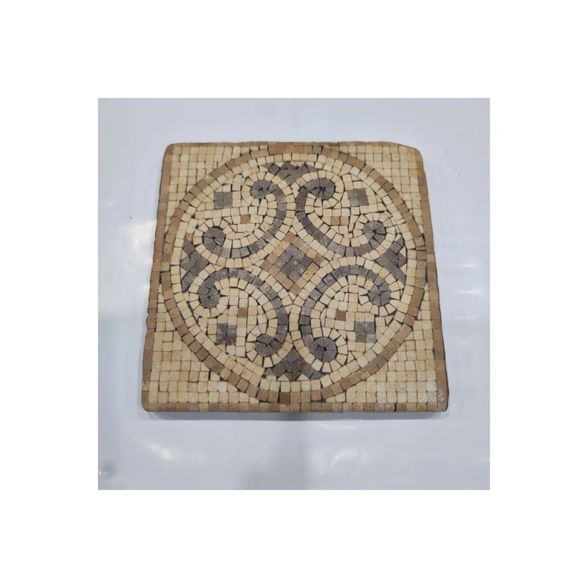 درپوش تخلیه حمام دکوراتیو از سنگ طبیعی 10×10 سانتی‌متر