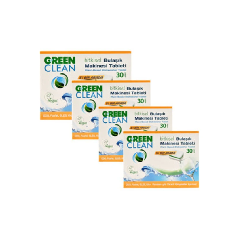 قرص ظرفشویی گیاهی ارگانیک ترند24، 4 بسته×30 عدد