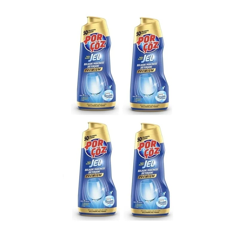 پورکوز پریمیوم ژل ماشین ظرفشویی 900 میلی‌لیتر ×4