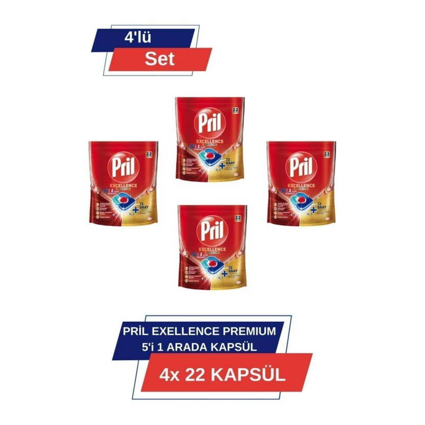 پریل اکسلنس قرص ماشین ظرفشویی 4×22