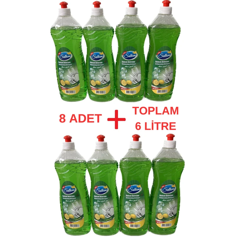 مایع ظرفشویی سالکیم لیمویی 8×750 میلی‌لیتر