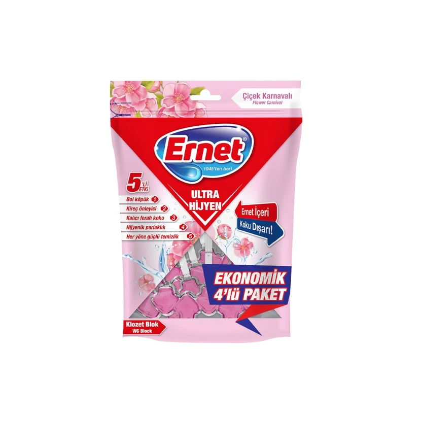بلوک توالت ارنت اولترا بهداشتی 4×50 گرم