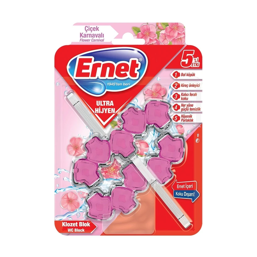 بلوک بهداشتی توالت ارنت 2×50 گرم (گل کارناوال)