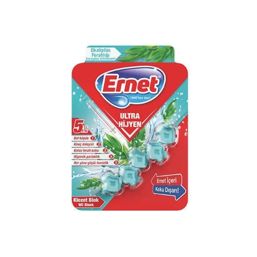 Ernet بلوک توالت اوکالیپتوس دو عددی 50 گرمی