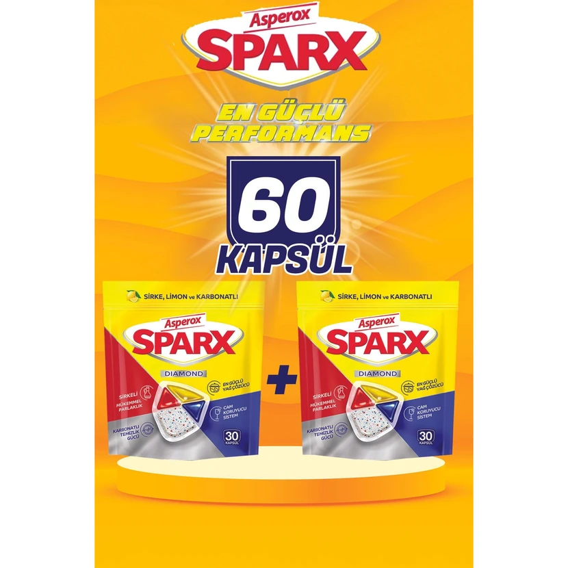 کپسول ماشین ظرفشویی اسپارکس 60 عددی