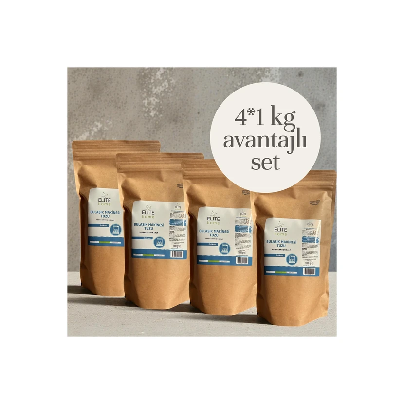 نمک طبیعی ماشین ظرفشویی دی الایت هوم 1 کیلوگرم ×4