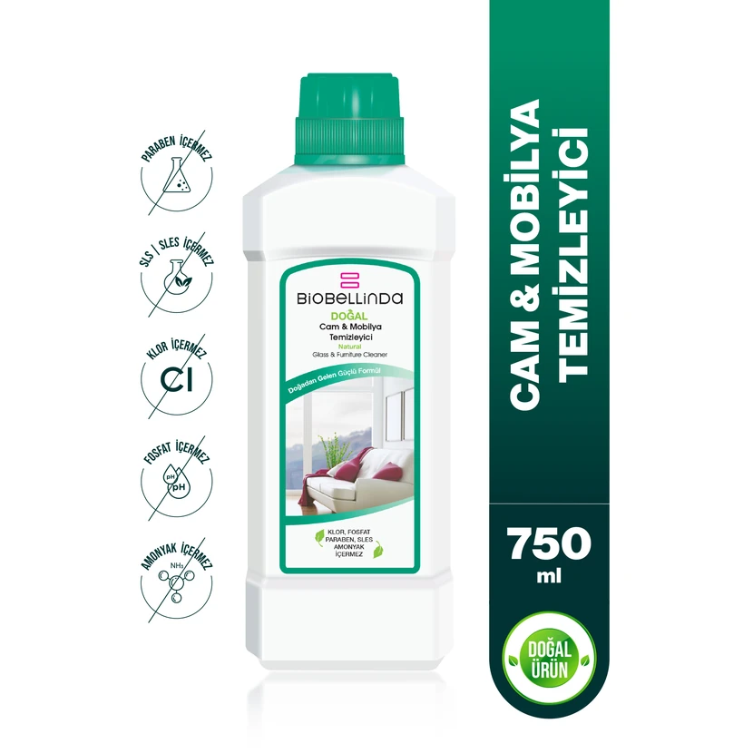بیوبیلندا اسپری تمیزکننده شیشه و مبلمان 750 میلی‌لیتر