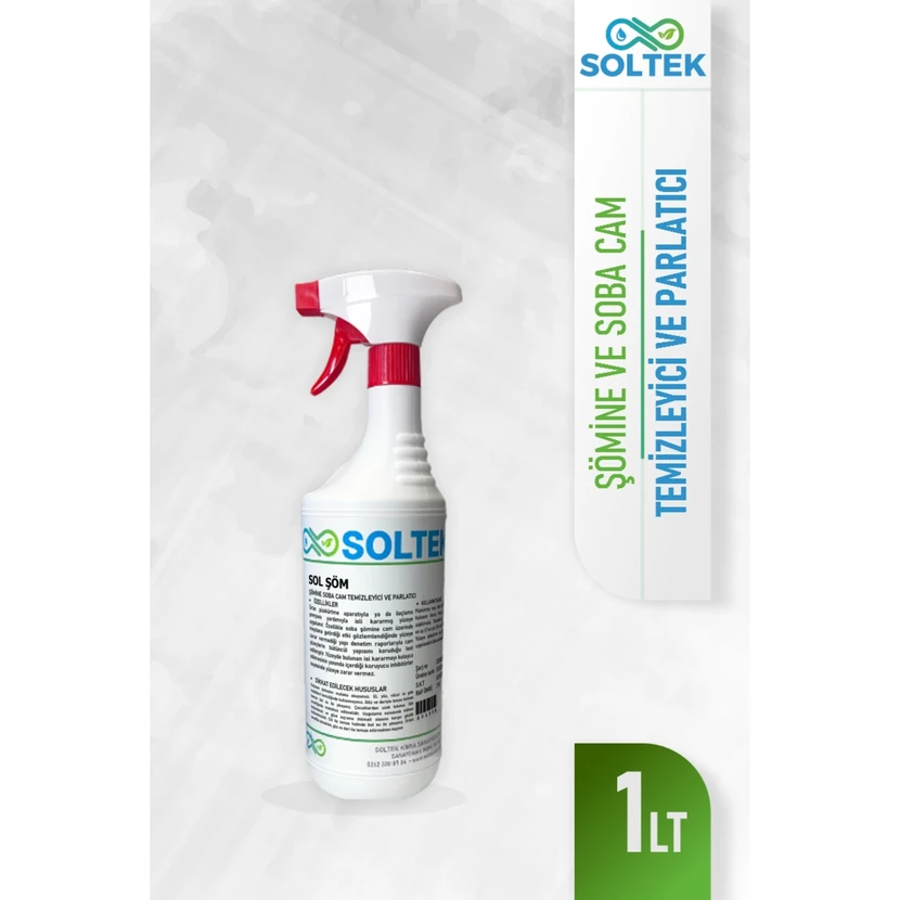 اسپری پاک‌کننده و براق‌کننده شیشه شومینه سولتک 1 لیتری