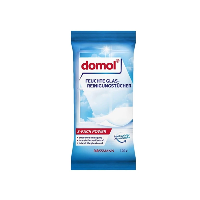 دستمال مرطوب دومول مخصوص آینه و سطوح شیشه‌ای