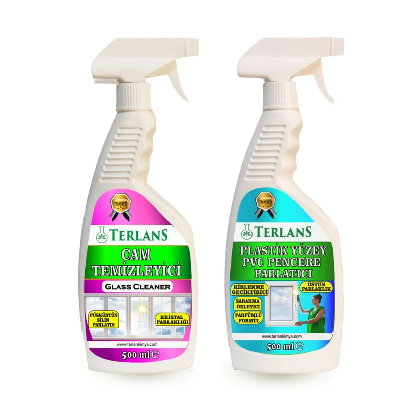 اسپری شیشه و پی‌وی‌سی ترلنس معطر ۲ بسته ۵۰۰ میلی