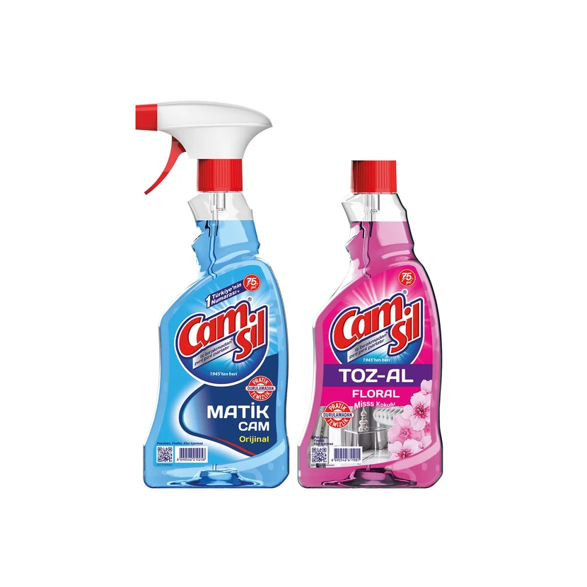 کمسیل پاک‌کننده شیشه و سطوح 500 میلی‌لیتر ۲ عددی