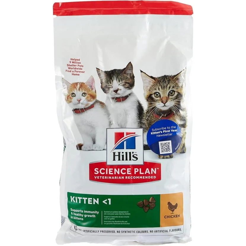 غذای خشک بچه‌گربه هیلز طعم مرغ 1.5 کیلوگرم