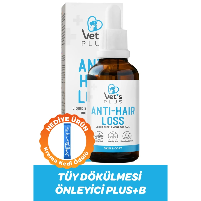 قطره وت‌اس پلاس بی ضد ریزش مو و تقویت‌کننده موی گربه 50 میلی‌لیتر